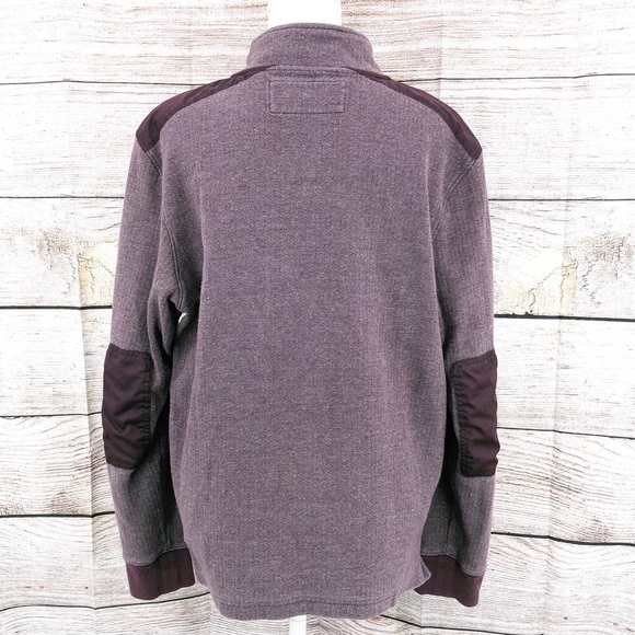 Ben Sherman Purple Quarter Zip Pullover Sweater Size L - Picture 6 of 12